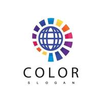 Abstract Colorful Logo Template Design Vector