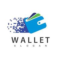 Fast Pay Logo Digital Electronic Transaction Concept Using Wallet Icon vector