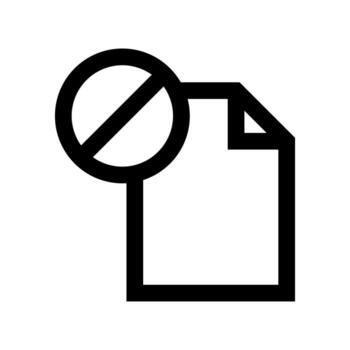 Block file icon line isolated on white background. Black flat thin icon on modern outline style. Linear symbol and editable stroke. Simple and pixel perfect stroke vector illustration.