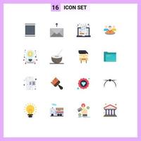 Stock Vector Icon Pack of 16 Line Signs and Symbols for startup business degree conversation chat Editable Pack of Creative Vector Design Elements