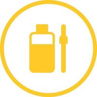 Unique Bottle And Dropper Vector Glyph Icon