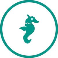 Unique Seahorse Vector Glyph Icon