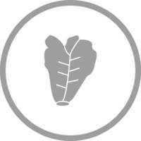 Unique Lettuce Vector Glyph Icon