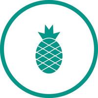 Unique Pineapple Vector Glyph Icon