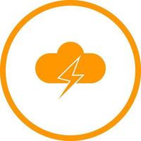 Unique Cloud Vector Glyph Icon