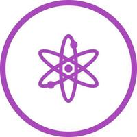 Unique Atom Vector Glyph Icon