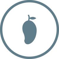 Unique Mango Vector Glyph Icon
