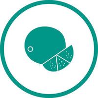 Unique Lime Vector Glyph Icon