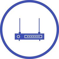 Unique Wifi Router Vector Glyph Icon