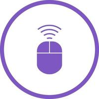 Unique Wireless Input Device Vector Glyph Icon