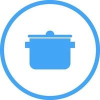 Unique Cooking Pot Vector Glyph Icon