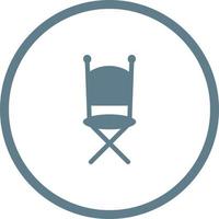 Unique Chair Vector Glyph Icon