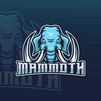 Mammoth Esport Mascot Logo Vector