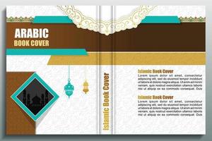 Arabic Islamic Style book cover design vector