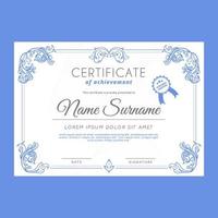 Classic Victorian Certificate Template vector