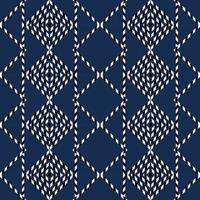 blue and white seamless geometric pattern design vector