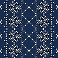 blue and white seamless geometric pattern design vector