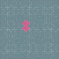 pattern with puzzle pieces background vector