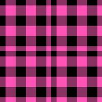 pink and black seamless plaid pattern vector