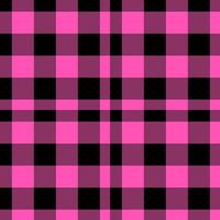 pink and black seamless plaid pattern vector