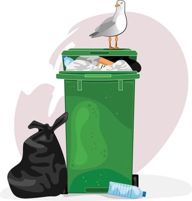 Wheelie Bin Vector Art & Graphics Wheelie Bin Vector Art & Graphics