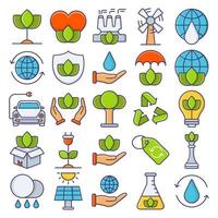 Environment icons, suitable for a wide range of digital creative projects. vector