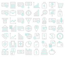 Financial icons, suitable for a wide range of digital creative projects. vector