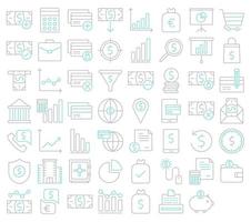 Financial icons, suitable for a wide range of digital creative projects. vector