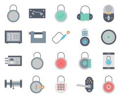 Locks icons, suitable for a wide range of digital creative projects. vector