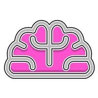 brain icon, suitable for a wide range of digital creative projects. vector