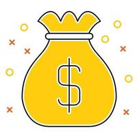 money icon, suitable for a wide range of digital creative projects. vector