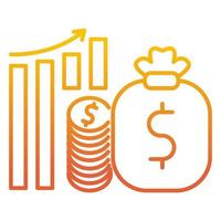 wealth management icon, suitable for a wide range of digital creative projects. vector