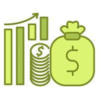 wealth management icon, suitable for a wide range of digital creative projects. vector