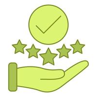 positive feedback icon, suitable for a wide range of digital creative projects. vector