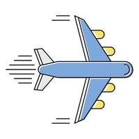 icono de avión, adecuado para una amplia gama de proyectos creativos digitales. vector