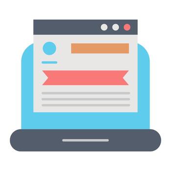 website page icon, suitable for a wide range of digital creative projects. vector