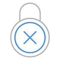 Password refuse icon, suitable for a wide range of digital creative projects. vector
