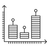 icono de informe de datos, adecuado para una amplia gama de proyectos creativos digitales. vector