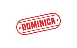 DOMINICA stamp rubber with grunge style on white background vector