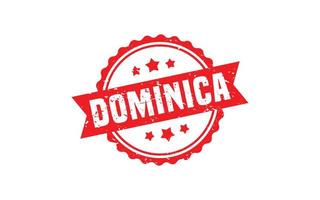 DOMINICA stamp rubber with grunge style on white background vector