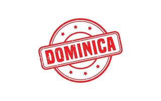 DOMINICA stamp rubber with grunge style on white background vector