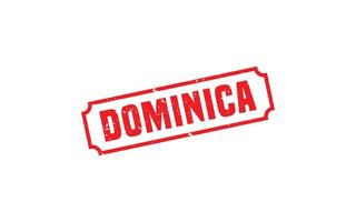 caucho de sello dominicano con estilo grunge sobre fondo blanco vector