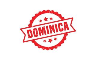 DOMINICA stamp rubber with grunge style on white background vector