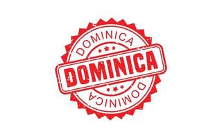 DOMINICA stamp rubber with grunge style on white background vector