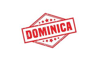 DOMINICA stamp rubber with grunge style on white background vector