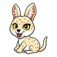 Cute pharaoh cat cartoon sitting vector