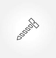 screw icon vector illustration logo template for many purpose. Isolated on white background.