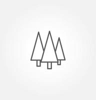 tree icon vector illustration logo template for many purpose. Isolated on white background.