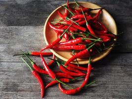 red hot chilli spicey fruit for cooking photo