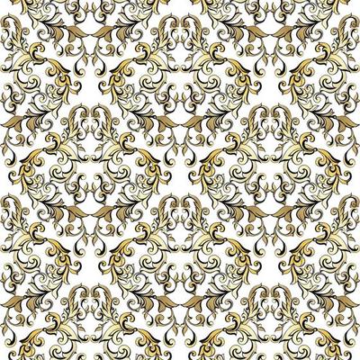 Vector damask vintage baroque scroll ornament swirl. Victorian monogram heraldic shield swirl. Retro floral leaf pattern border foliage antique acanthus calligraphy engraved tattoo. seamless pattern
